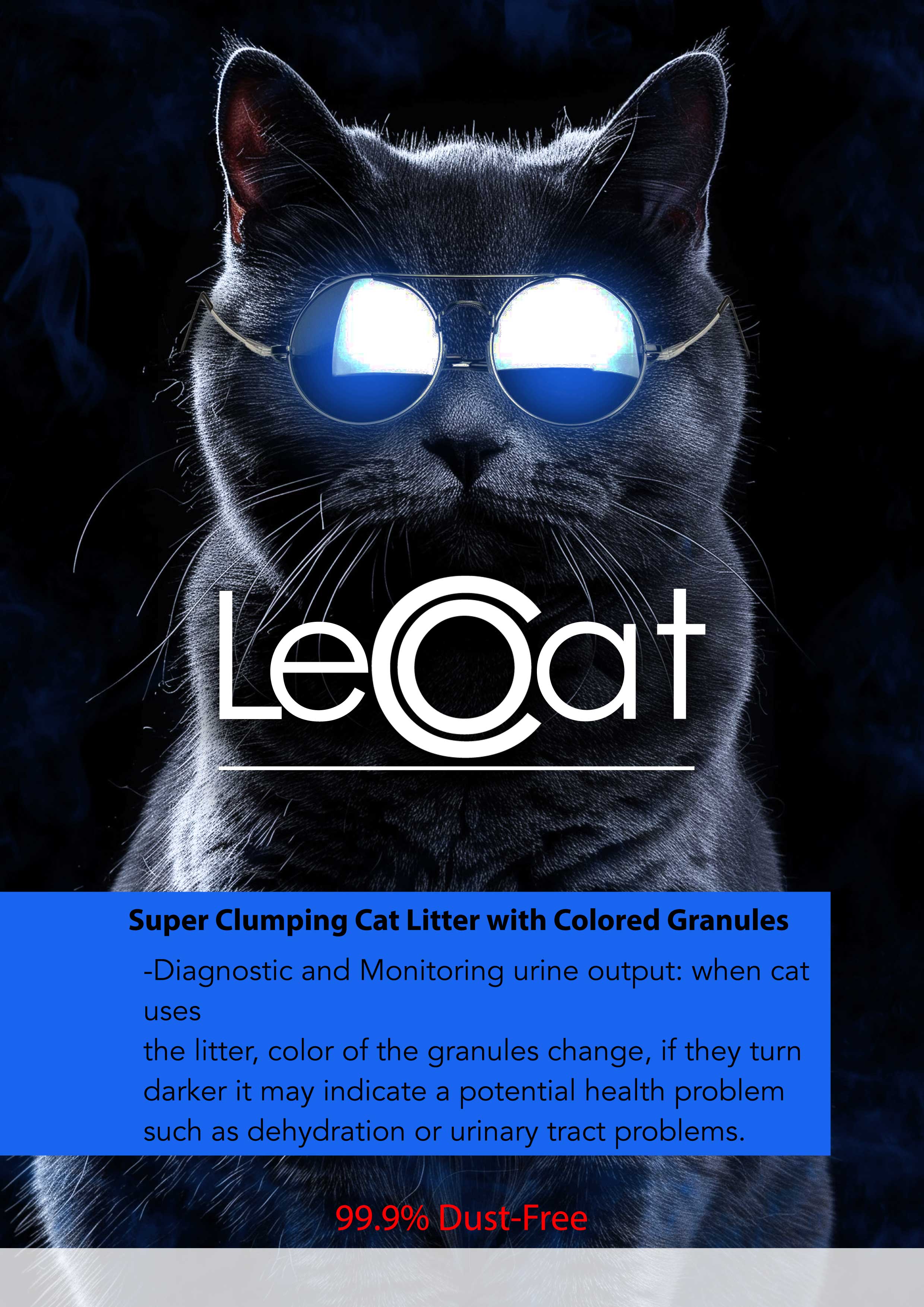 خاک گربه با دانه‌های رنگی و توده‌شوندگی قوی